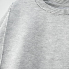 MACYS HEATHER GREY PLAIN SWEATSHIRT