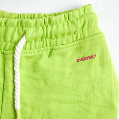 MACYS LIGHT GREEN EVERYDAY GIRLS SHORTS