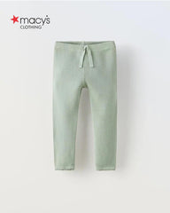 MACYS MINT GREEN RIBBED LEGGING