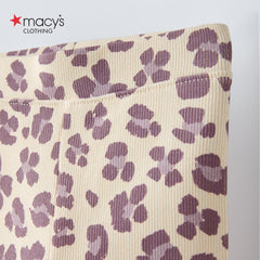 MACYS MUAVE ANIMAL PRINTED LEGGING