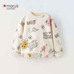 MACYS OFF WHITE BEST FRIEND SWEATSHIRT 2 PCS SET