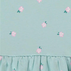 MACYS PASTEL GREEN FLORAL PRINTED T-SHIRT