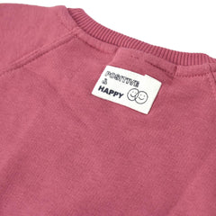 MACYS PINK POSITIVE AND HAPPY SWEATSHIRT