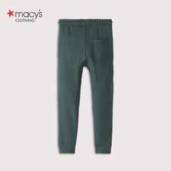 MACYS TEAL NAVY PLUSH TROUSER WITH OVERLOCKING