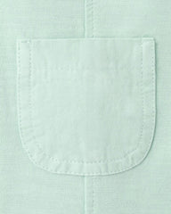 MANGO AQUA GREEN COTTON DUNGAREE