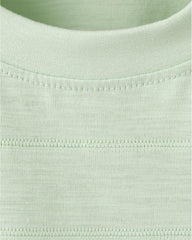 MANGO AQUA GREEN SHORT SLEEVE COTTON T-SHIRT