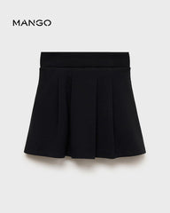 MANGO BLACK COTTON SKIRT 17094420
