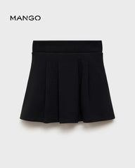 MANGO BLACK COTTON SKIRT 17094420