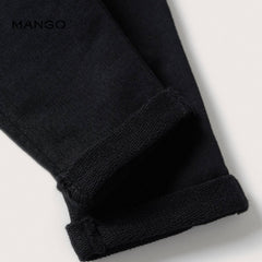 MANGO BLACK GIRLS COTTON JOGGER TROUSER -0812