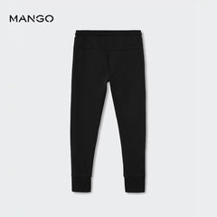 MANGO BLACK JOGGER FIT TROUSER 37084757