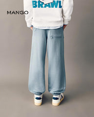 MANGO BLUE COTTON JOGGER TROUSER 27021231