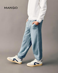 MANGO BLUE COTTON JOGGER TROUSER 27021231