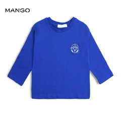 MANGO BLUE LONG SLEEVE T-SHIRT