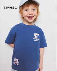 MANGO BLUE OCEAN VIBE SHORT SLEEVE T-SHIRT - 27006734