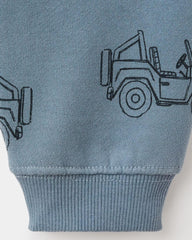 MANGO BLUE PRINTED COTTON JOGGER TROUSER