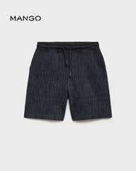 MANGO BOYS PRINTED COTTON BERMUDA SHORTS