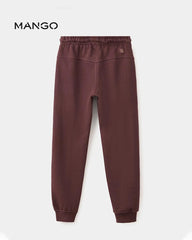 MANGO BROWN LOOSE FIT JOGGER TROUSER