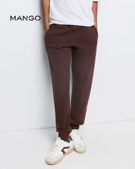 MANGO BROWN LOOSE FIT JOGGER TROUSER