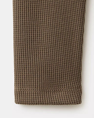 MANGO BROWN WAFFLE KNIT LEGGING 37054430