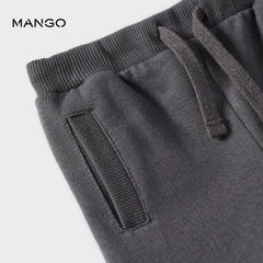 MANGO CHARCOAL COTTON JOGGER TROUSER-1068