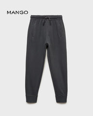MANGO CHARCOAL STRIPED SWEATSHIRT WITH JOGGER SET