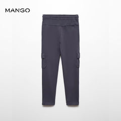 MANGO CHARCOAL JOGGER STYLE TROUSER 67050658