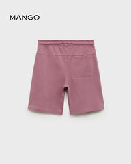 MANGO CHERRY COMFY FIT SHORTS WITH DRAWSTRINGS