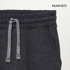 MANGO DARK GREY POCKET JOGGER TROUSERS