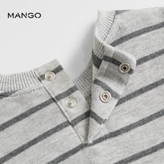 MANGO PACK OF STRIPED ORGANIC COTTON SWEATSHIRT AND TROUSER