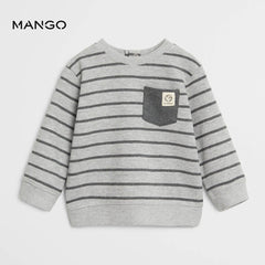 MANGO PACK OF STRIPED ORGANIC COTTON SWEATSHIRT AND TROUSER
