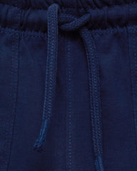 MANGO DARK NAVY COTTON SHORTS WITH DRAWSTRINGS 87035964