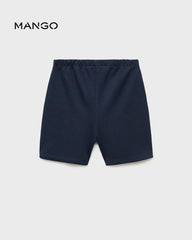 MANGO DARK NAVY COTTON SKORT