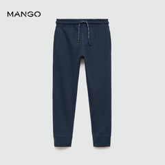 MANGO DARK NAVY FRANCIA JOGGER STYLE TROUSER 77083271