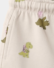 MANGO DINO PRINT COTTON BERMUDA SHORTS