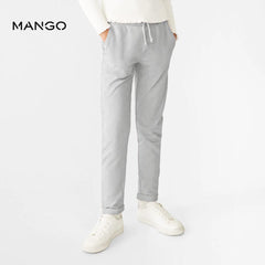 MANGO LIGHT GREY JOGGER TROUSER 37001059