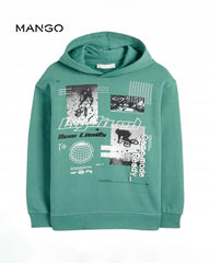 MANGO GREEN BMX GRAPHIC HOODIE