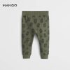 MANGO GREEN ORGANIC COTTON PRINTED JOGGER TROUSERS