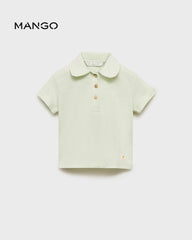 MANGO GREEN POLO STYLE T-SHIRT 87025976