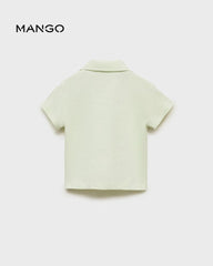 MANGO GREEN POLO STYLE T-SHIRT 87025976