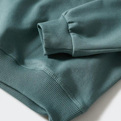 MANGO GREEN SWEATSHIRT WITHFLORAL EMBROIDERY