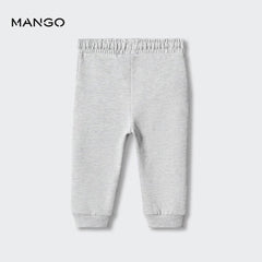 MANGO GREY COTTON JOGGER TROUSER 57072884