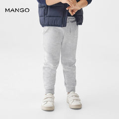 MANGO GREY COTTON JOGGER TROUSER 57072884