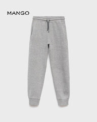 MANGO GREY PIQUE JOGGER TROUSER 17044418