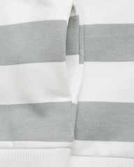 MANGO GREY STRIPED COTTON BLEND SWEATSHIRT 17013291