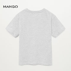 MANGO HEADPHONES PRINTED POCKET TSHIRT