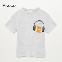MANGO HEADPHONES PRINTED POCKET TSHIRT