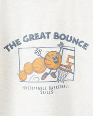 MANGO HEATHER GREY PRINTED COTTON BLEND T-SHIRT 27094410