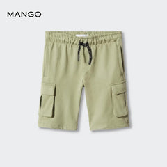 MANGO KHAKI CARGO POCKET BERMUDA SHORT 47084405