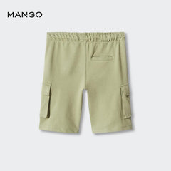 MANGO KHAKI CARGO POCKET BERMUDA SHORT 47084405