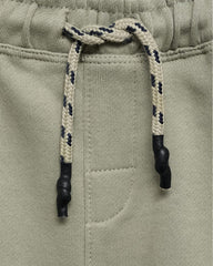 MANGO KHAKI COTTON SHORTS WITH DRAWSTRING